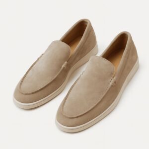 Velvet Evening Loafers with Embroidery - Black