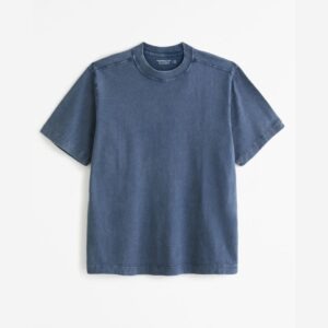 Classic Crew Neck Basic T-Shirt - Blue
