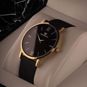 Minimalist Ultra-Thin Quartz Watch - Silver/Mesh